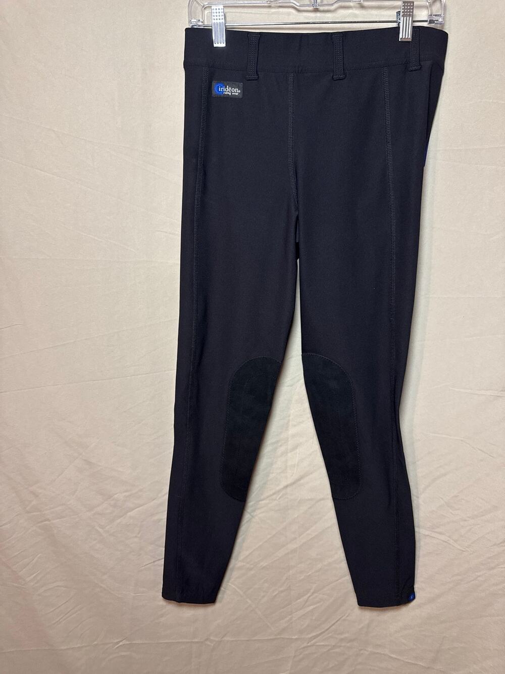 Irideon Black Riding Tights Women's Size Large L NWT Chamisoft Knee Patch